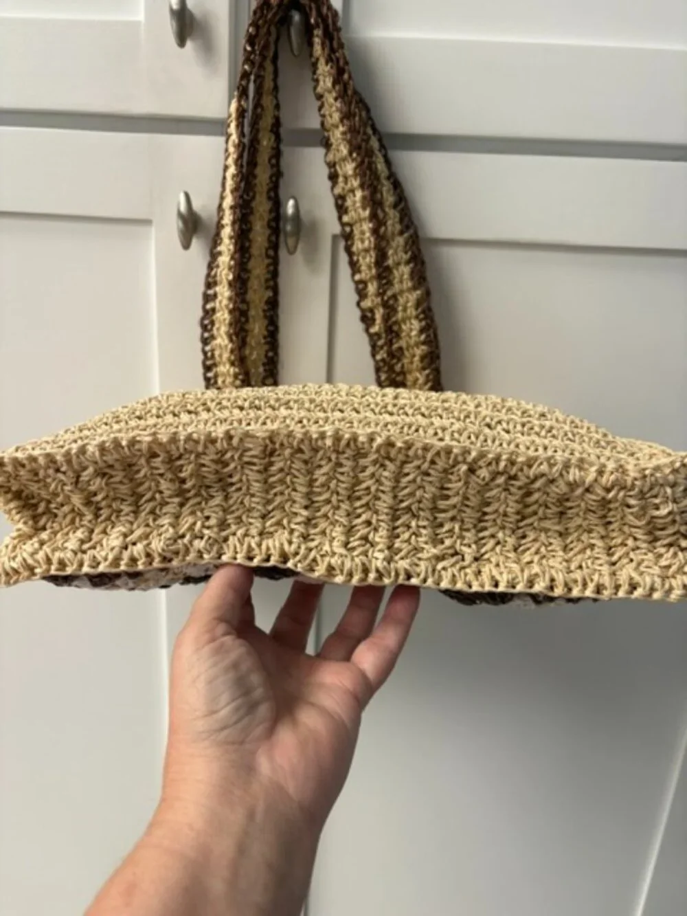 Mud Pie Crochet Mini Tote NWOT